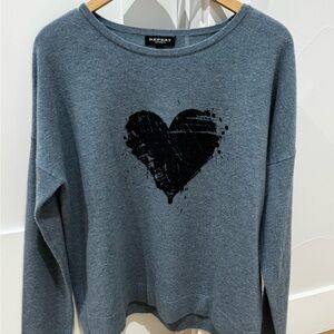 Repeat Cashmere Blue Gray Sweater